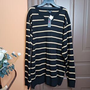 Swiss Cross Men's size 3XL Long Sleeve V-Neck Sweater